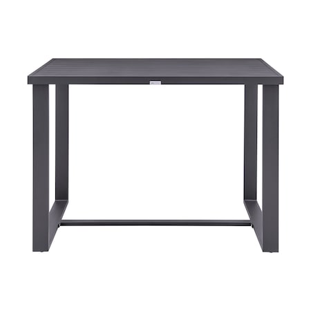 Armen Living Argiope Outdoor Patio Bar Height Dining Table in Aluminum 840254332980